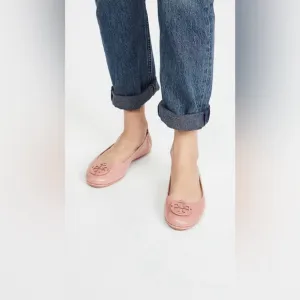 Tory Burch Minnie Travel Ballet Flats with Leather Logo