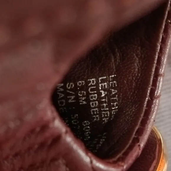 Tory Burch Minnie Travel Quilted Burgundy Leather Logo Ballet Flats