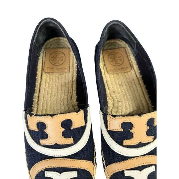 Tory Burch Poppy Espadrilles Flats Shoes size 5.5