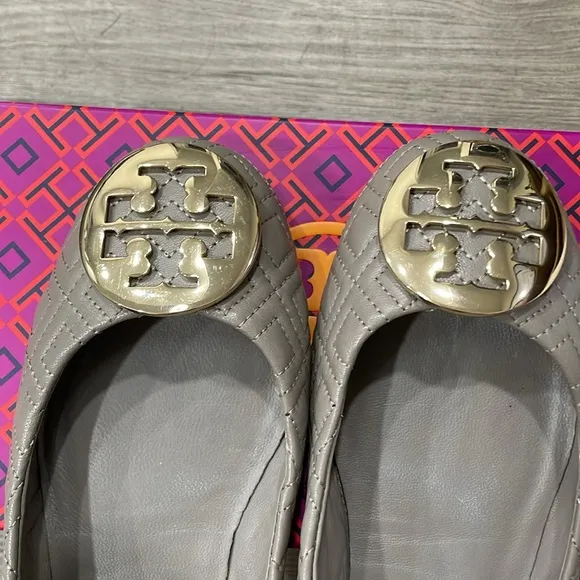 Tory Burch Quilted Minnie Flats- Size 6.5