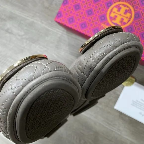 Tory Burch Quilted Minnie Flats- Size 6.5