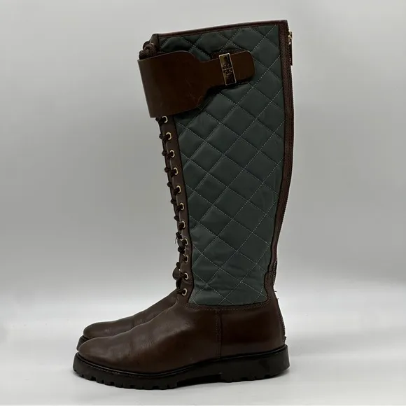Tory Burch Quilted Puffer Boots. Size 7