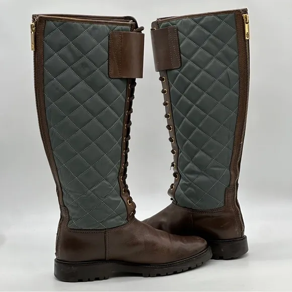 Tory Burch Quilted Puffer Boots. Size 7
