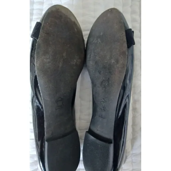 Tory Burch Shoes Womens Size 5.5 Black Trudy Smoking Slipper Ballet Flat
