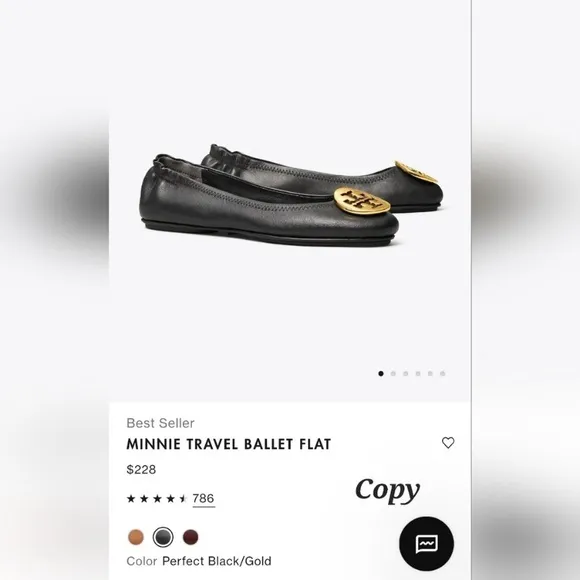 Tory Burch Women's Minnie Travel Ballet Flats