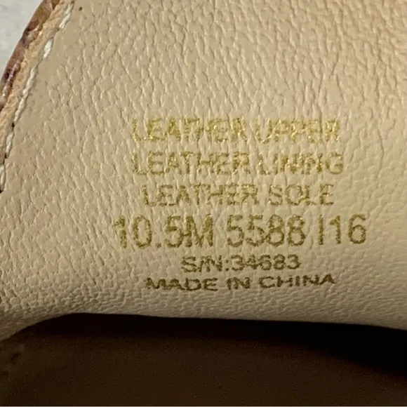 Tory Burch~Women’s “Roccia” Python Gemini‎ Link Leather Loafers/Flats~Sz 10.5