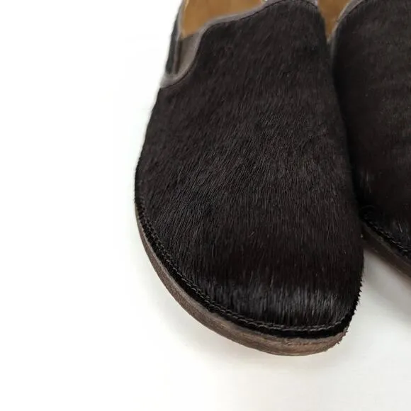 Trask Brown Genuine Calf Hair Ali Flat Loafers