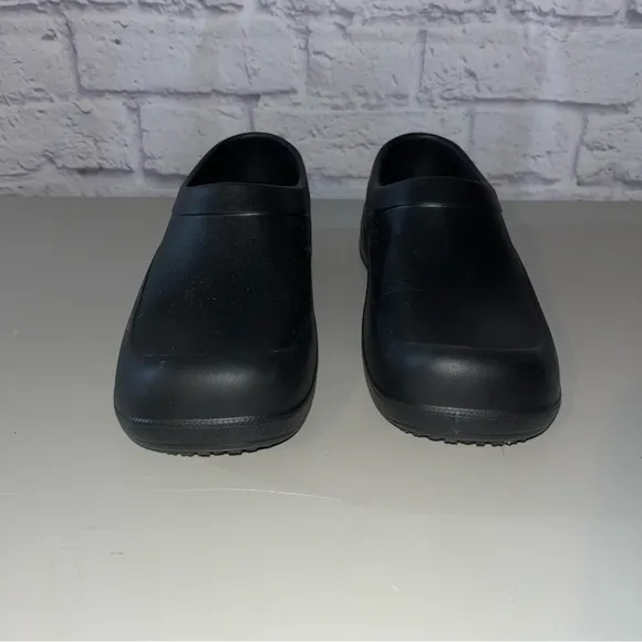 Tred Safe Shoes Mens 10 Work Clogs Slip Resistant Black Rubber Slip On Unisex