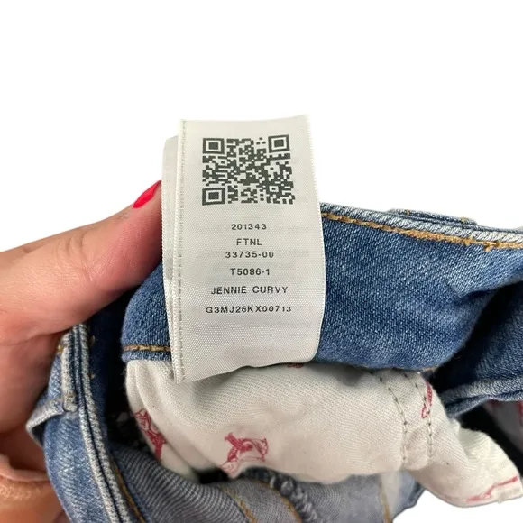 True Religion Jennie Curvy Skinny Jeans Lace-Up Sides Size 25