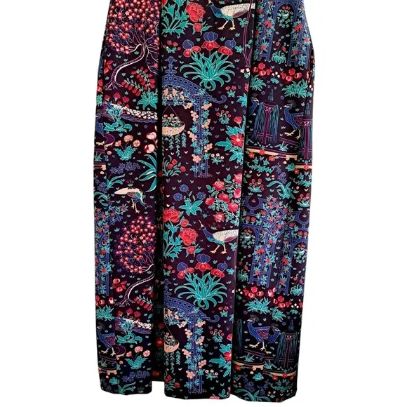 TUCKERNUCK Mindnight Garden Multi Floral Maxi Dress Size Small