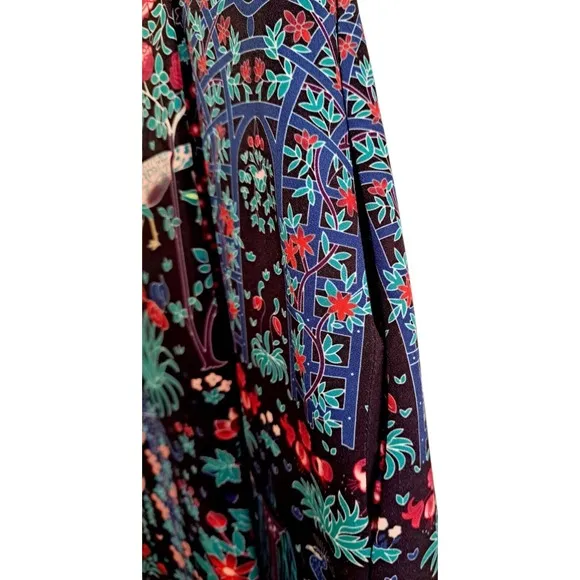TUCKERNUCK Mindnight Garden Multi Floral Maxi Dress Size Small