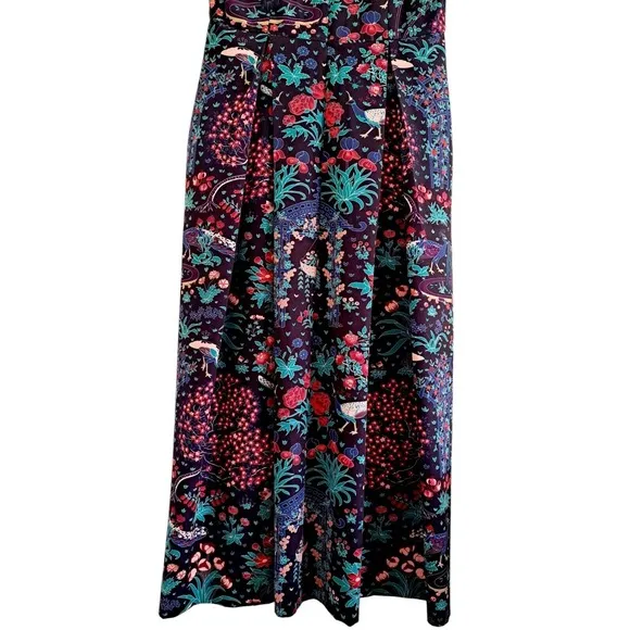 TUCKERNUCK Mindnight Garden Multi Floral Maxi Dress Size Small