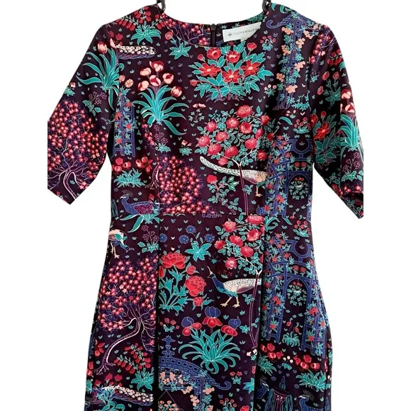 TUCKERNUCK Mindnight Garden Multi Floral Maxi Dress Size Small
