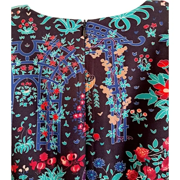 TUCKERNUCK Mindnight Garden Multi Floral Maxi Dress Size Small