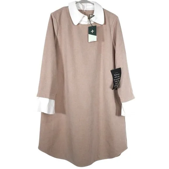 Tuckernuck Sandwhisp Dakotah Dickey Peter Pan Collar Dress Shift Size XL NWT