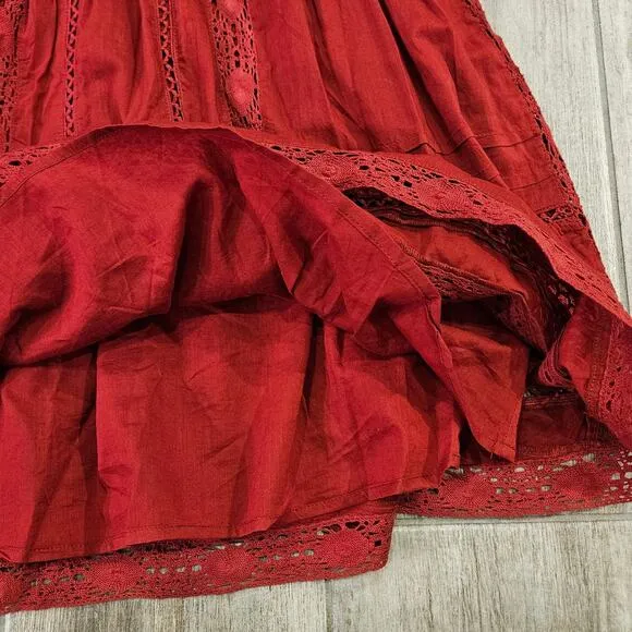 Tularosa Payton Dress Women's Size L Long Sleeve Lace Mini Boho Chic Celebrity