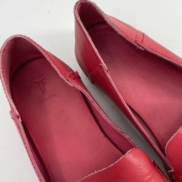 UEC Frye soft red loafers size 8.5 no box
