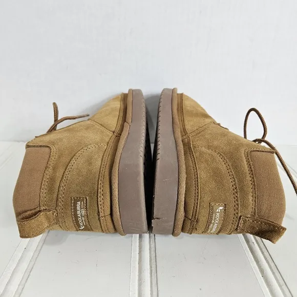 UGG Ankle Boots Girls Size 3 Koolaburra Advay Chestnut Brown Lace Up Winter Shoe