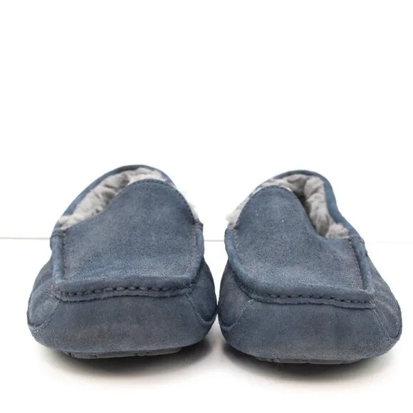 UGG Ascot Slipper Men's Suede Shearling Lining Loafers Blue Size 7