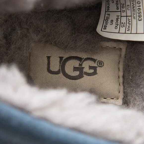 UGG Ascot Slipper Men's Suede Shearling Lining Loafers Blue Size 7