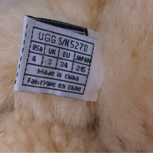 Ugg Australia 5278 Sheepskin Lace Up Leather Suede Winter Boots Sz 4 Girls