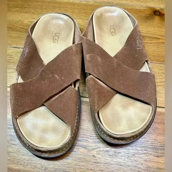 UGG Australia | Men’s Leather Slides / Sandals | Size 11