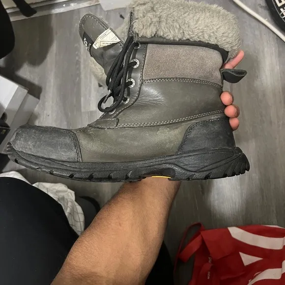 UGG Black and Gray Winter Boots