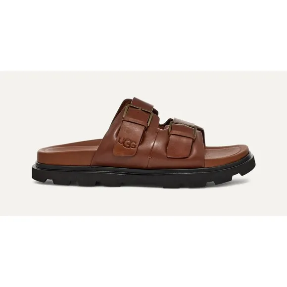 UGG Capitola Buckle Slides Men's Size US 10 / EU 43 Sandal, Brown NEW