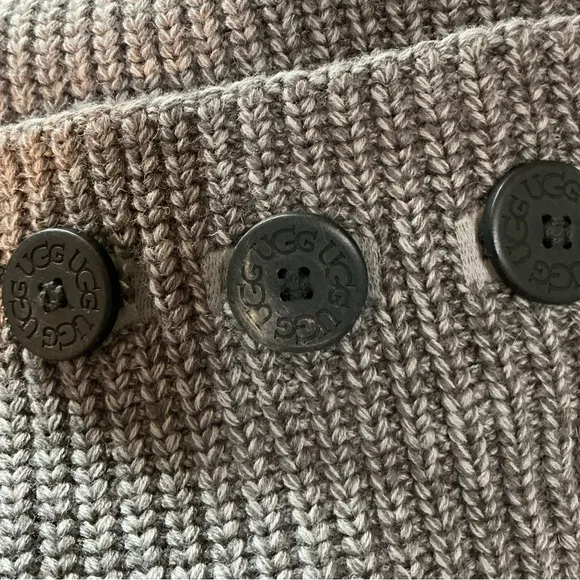 UGG CLASSIC CARDI GRAY KNIT BOOTS SIZE 9