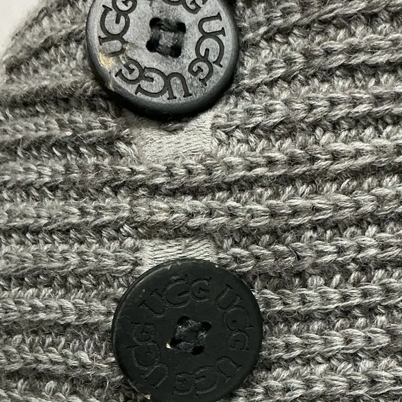 UGG CLASSIC CARDI GRAY KNIT BOOTS SIZE 9