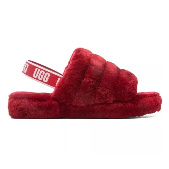 Ugg Fluff Yeah Slide/House Shoe Girls/Toddler | Ribbon Red | NEW IN BOX!!!❤️💤❤️