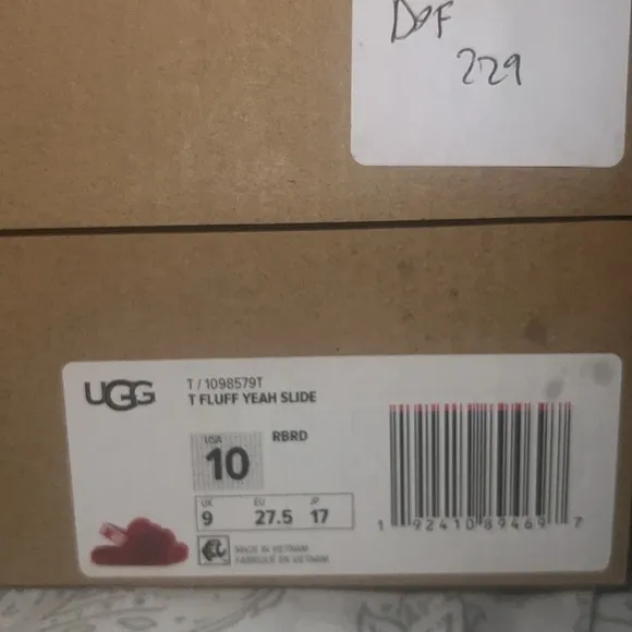 Ugg Fluff Yeah Slide/House Shoe Girls/Toddler | Ribbon Red | NEW IN BOX!!!❤️💤❤️