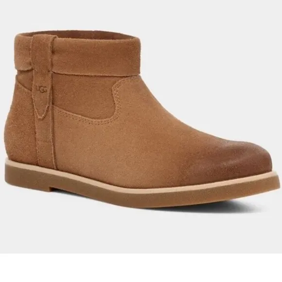 UGG Josefene Cuff Suede Ankle Boots - Chestnut , SIZE 8 US WOMENS