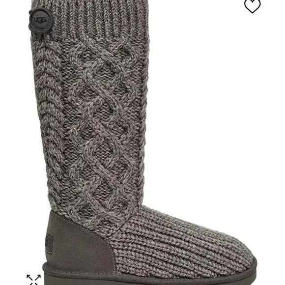 UGG Kids Classic Cardi Cable Knit Boots