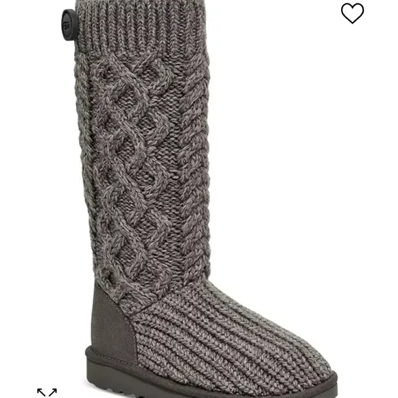 UGG Kids Classic Cardi Cable Knit Boots
