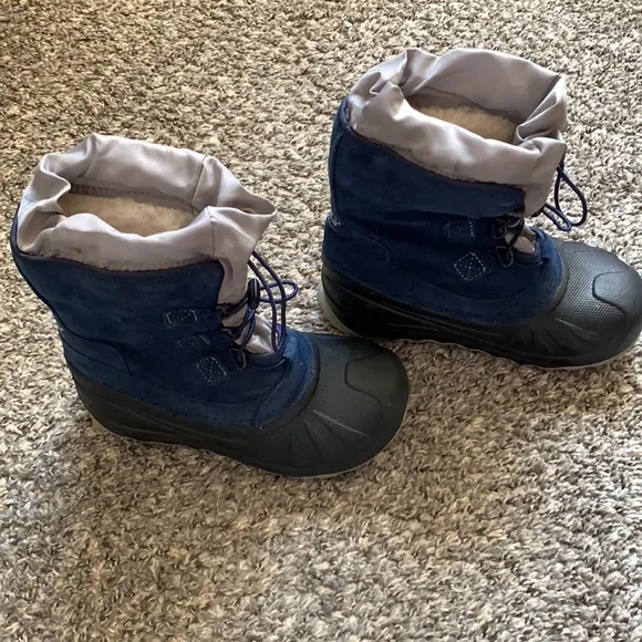 UGG Kids Ludvig Waterproof Pull-On Navy Boots