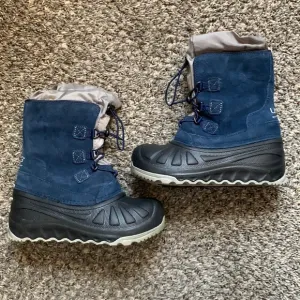 UGG Kids Ludvig Waterproof Pull-On Navy Boots