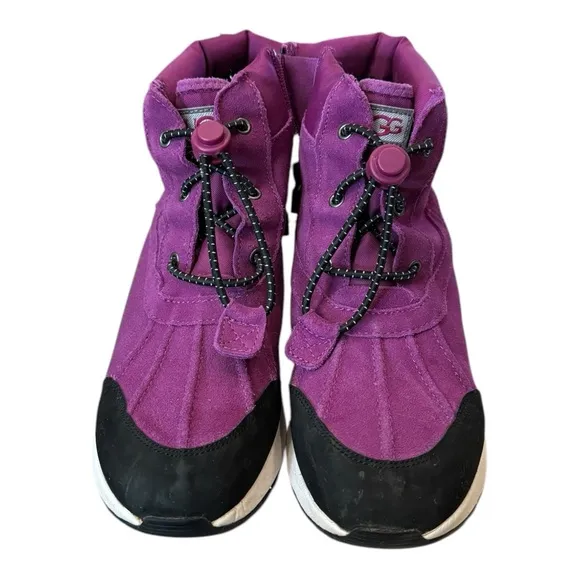 UGG Kids Turlock Waterproof Suede Snow Rain Fleece Lined Boots 5