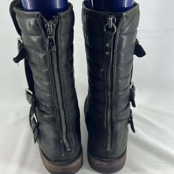 UGG Leather Puffy Quilted Boots