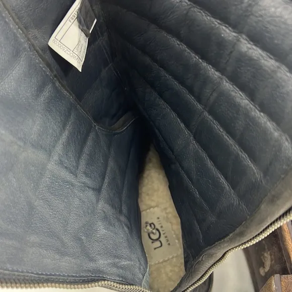 UGG Leather Puffy Quilted Boots