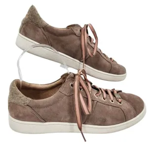 UGG Milo Suede Leather Taupe Fashion Sneakers Women's Shoes Low Top 9.5