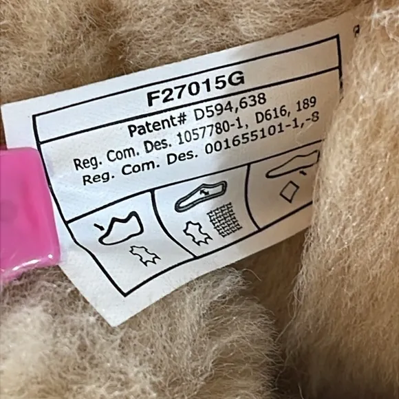 UGG Australia F27015G Bailey Button Triplet Fold Over Chestnut Boots Size 7