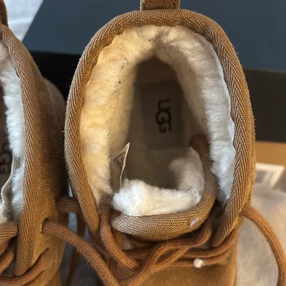 Uggs Winter Snow Boots FuzzyGo Cozy Suede Leather Cold Weather Warm Ankle Boots