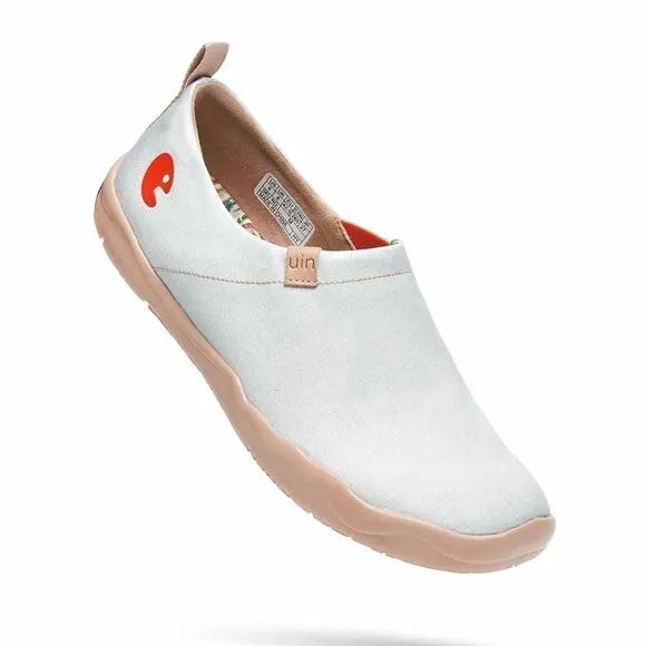 UIN Men's Walking Travel Shoes Slip On Loafers (Toledo Dawn Blue)
