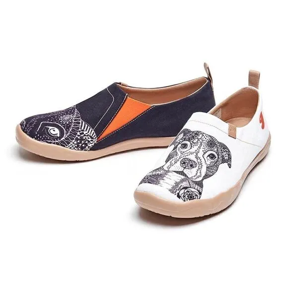 UIN Men's Walking Shoes Slip On Loafers (Pitbull Men)