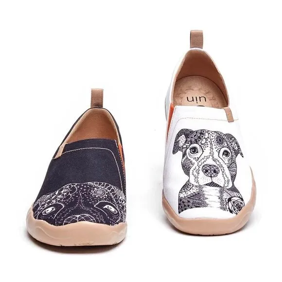 UIN Men's Walking Shoes Slip On Loafers (Pitbull Men)