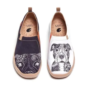 UIN Men's Walking Shoes Slip On Loafers (Pitbull Men)