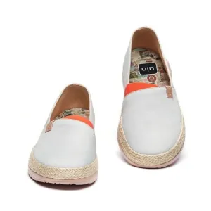 UIN Women's Espadrilles Slip On Casual Shoes (Marbella Creamy White)New No Box