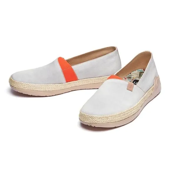 UIN Women's Espadrilles Slip On Casual Shoes (Marbella Creamy White)New No Box