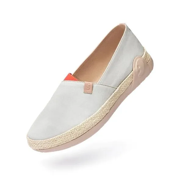 UIN Women's Espadrilles Slip On Casual Shoes (Marbella Creamy White)New No Box